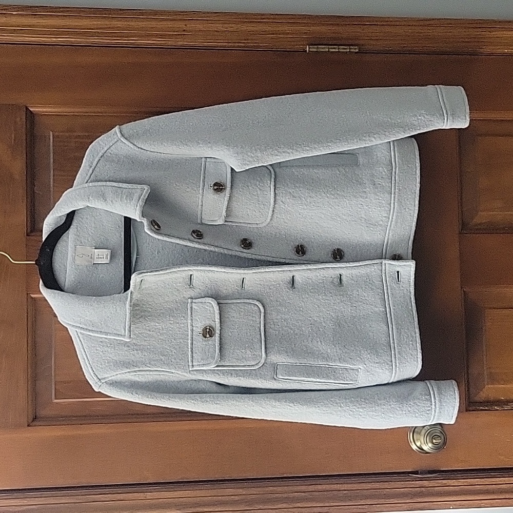 Like New Never Worn Joie Baby Blue Shacket- Wool Blend